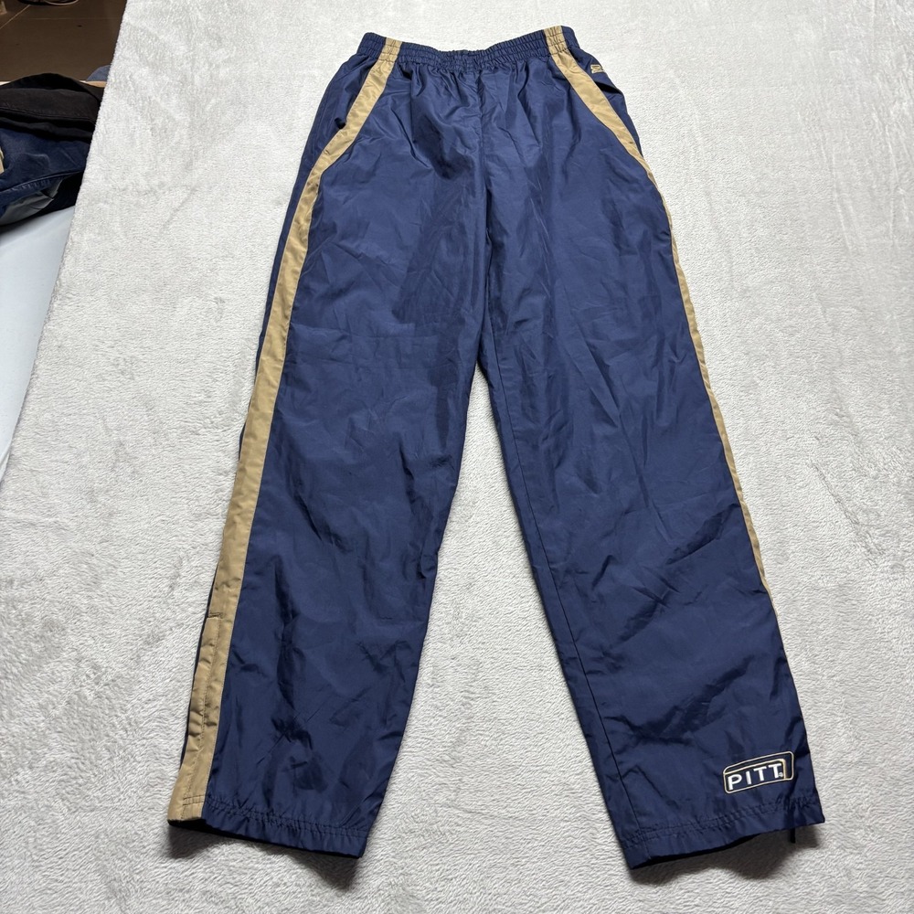 Vintage Pitt Panthers Starter Mens M Windbreaker‎ Pants Lined Ankle Zip Y2K